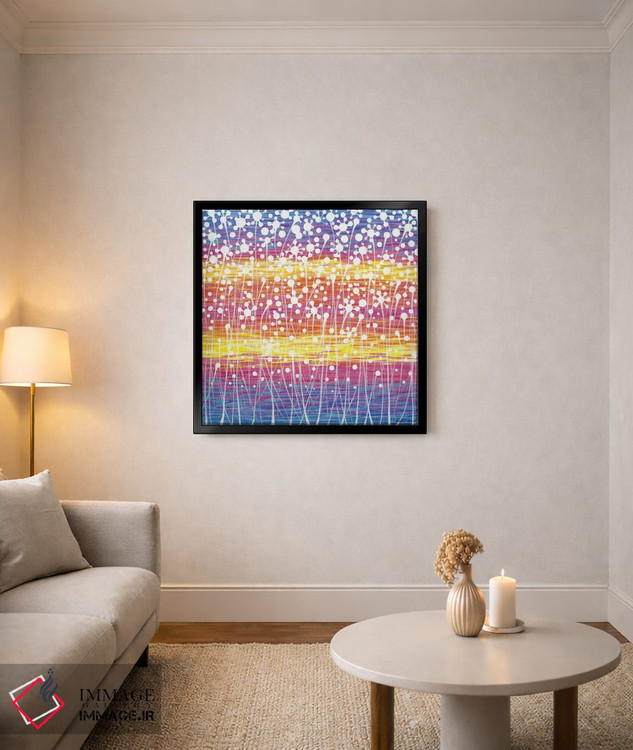 تابلو مینیمال گل های وحشی اثر کیرستین وود - D4B