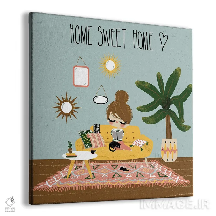 تابلو مینیمال خانه، جای امن اثر کانزیلو - نمای پرسپکتیو محصول