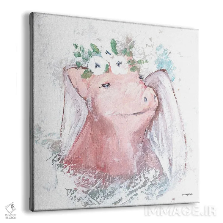 تابلو مدرن خوک ها پرواز می کنند اثر مکنزی کیسل - نمای پرسپکتیو محصول