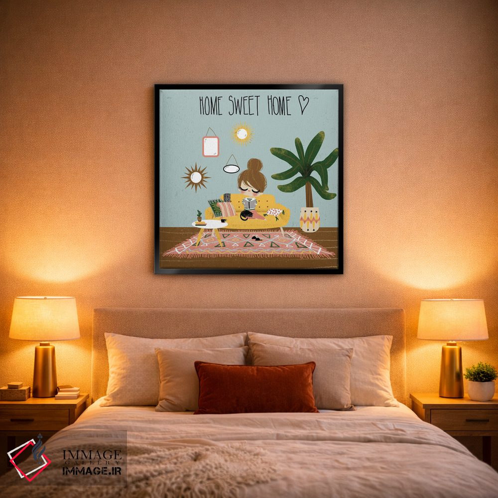 تابلو مینیمال خانه، جای امن اثر کانزیلو - D3B