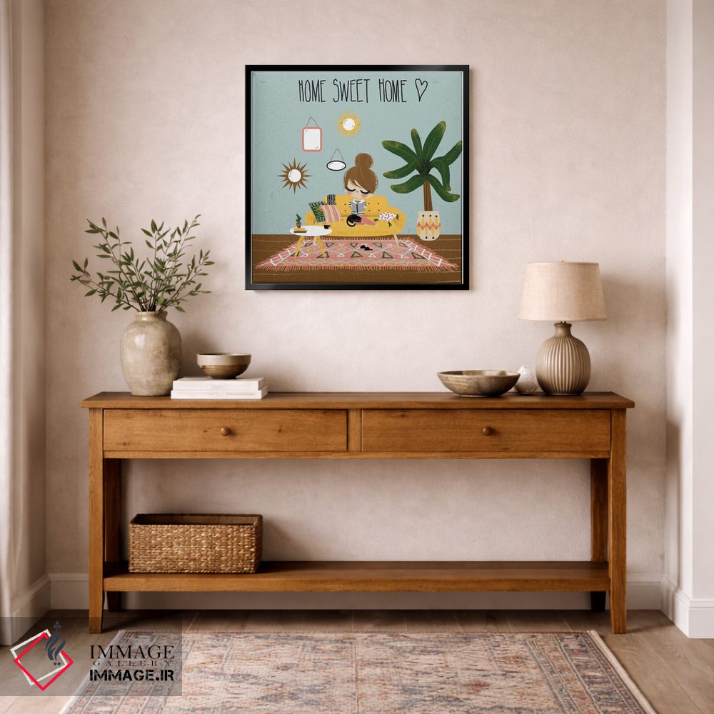 تابلو مینیمال خانه، جای امن اثر کانزیلو - D6B