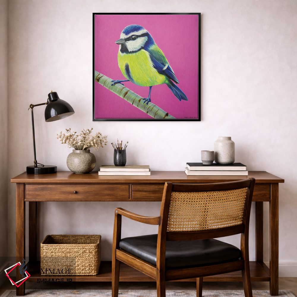 تابلو دکوراتیو سینه آبی اثر کیرستین وود - D6B