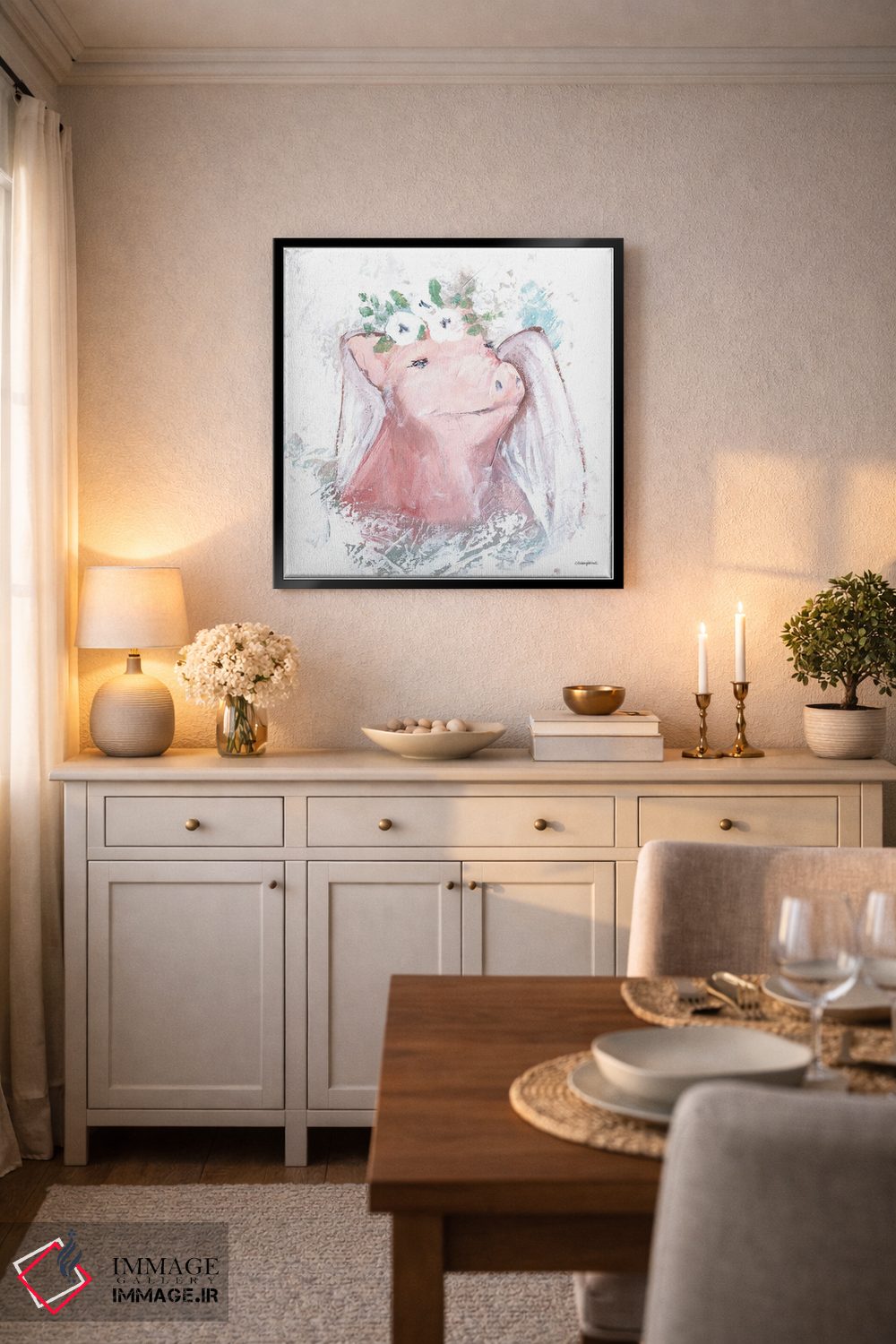 تابلو مدرن خوک ها پرواز می کنند اثر مکنزی کیسل - D6B