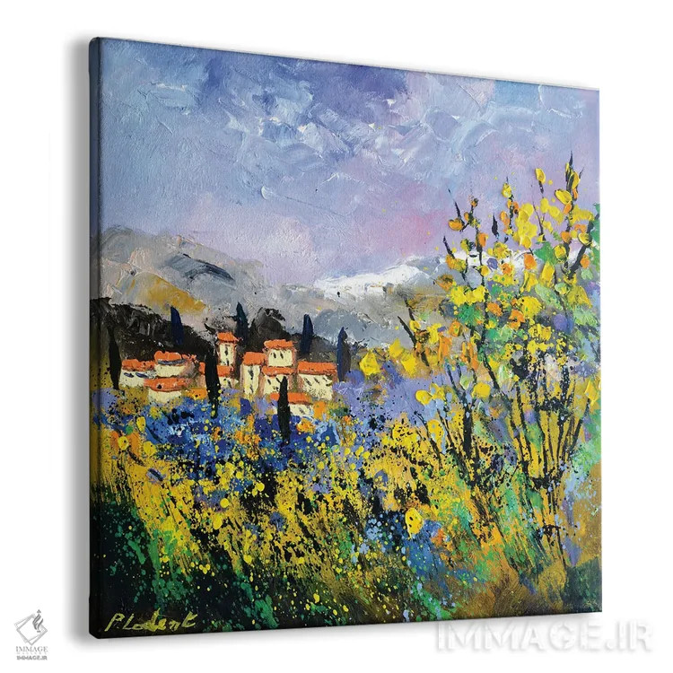 تابلو انتزاعی من عاشق پروانس هستم اثر پل لدنت - نمای پرسپکتیو محصول