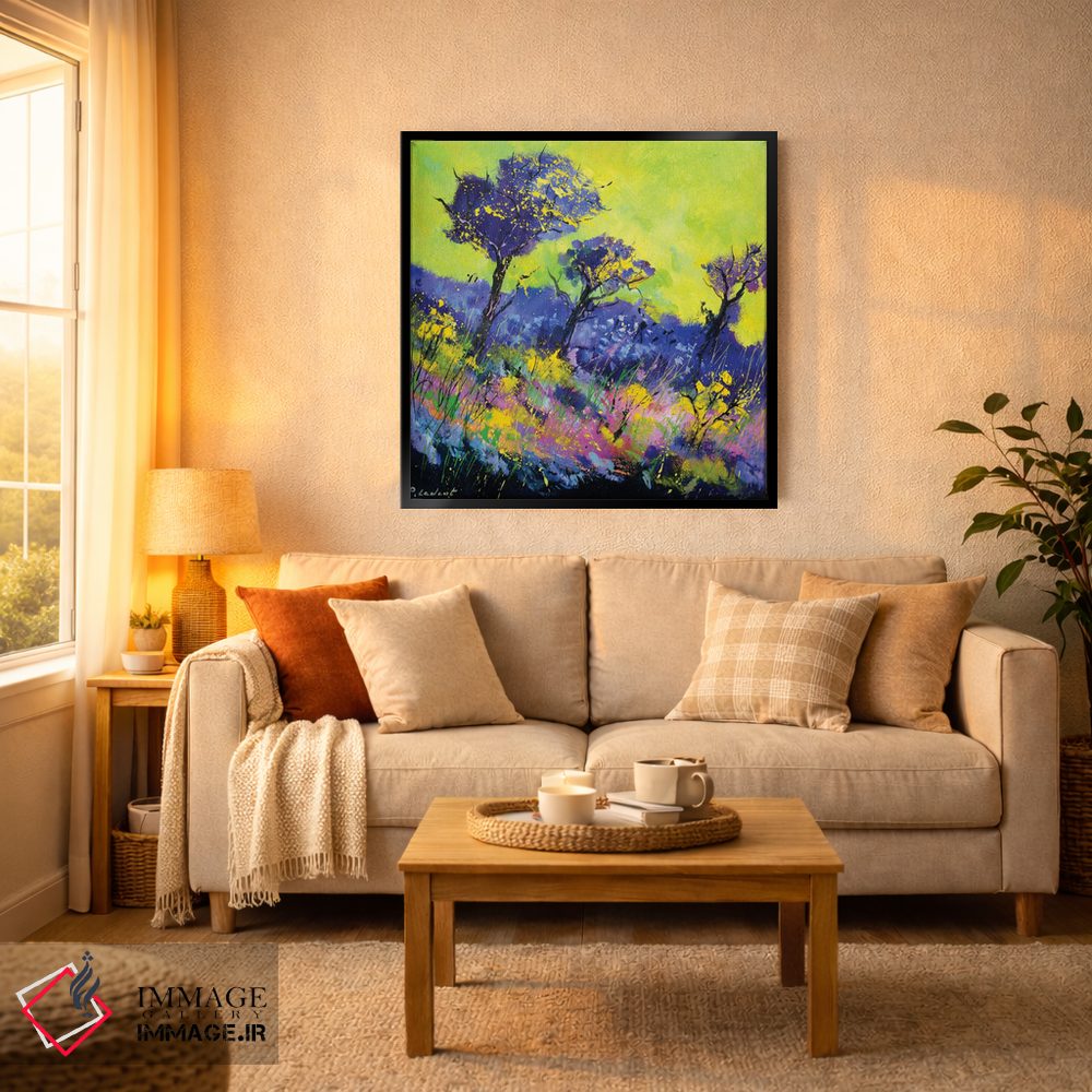 تابلو انتزاعی باغ افسون شده اثر پل لدنت - D1B