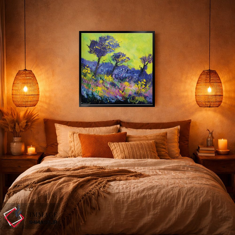 تابلو انتزاعی باغ افسون شده اثر پل لدنت - D4B