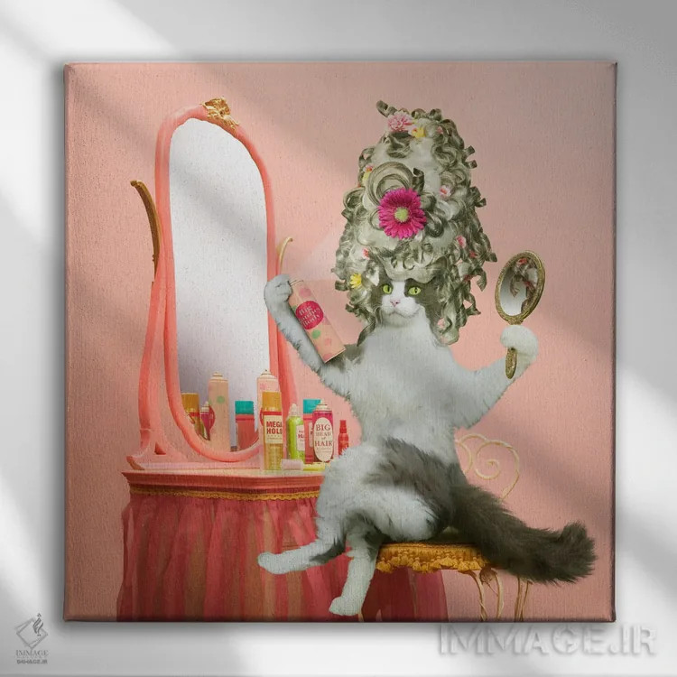 تابلو دکوراتیو شب قرار عاشقانه اثر لوند روزر - نمای روبهرو روی دیوار