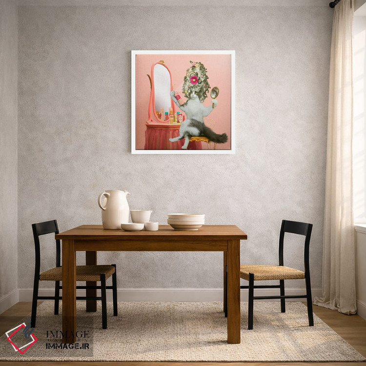 تابلو دکوراتیو شب قرار عاشقانه اثر لوند روزر - D1W