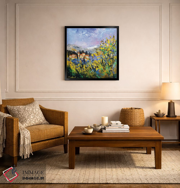 تابلو انتزاعی من عاشق پروانس هستم اثر پل لدنت - D5B