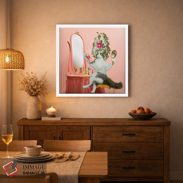 تابلو دکوراتیو شب قرار عاشقانه اثر لوند روزر - D2W