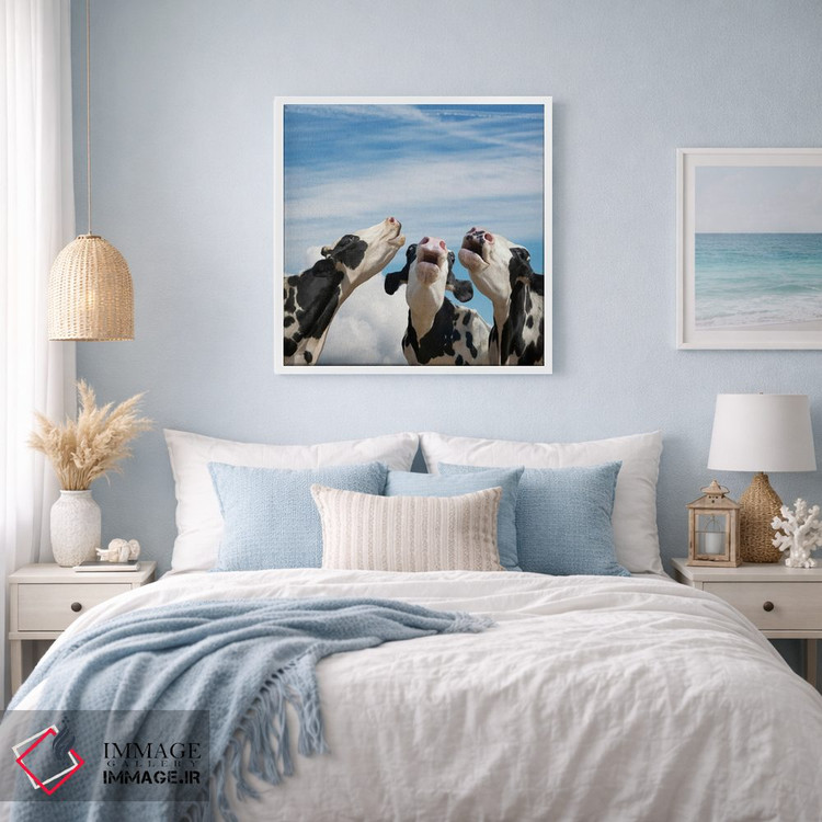 تابلو دکوراتیو همخوانی گاوها اثر لوند روزر - D2W