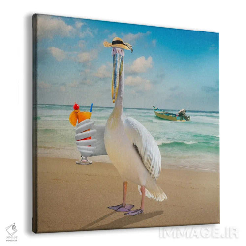 تابلو دکوراتیو پرنده ساحلی اثر لوند روزر - نمای پرسپکتیو محصول