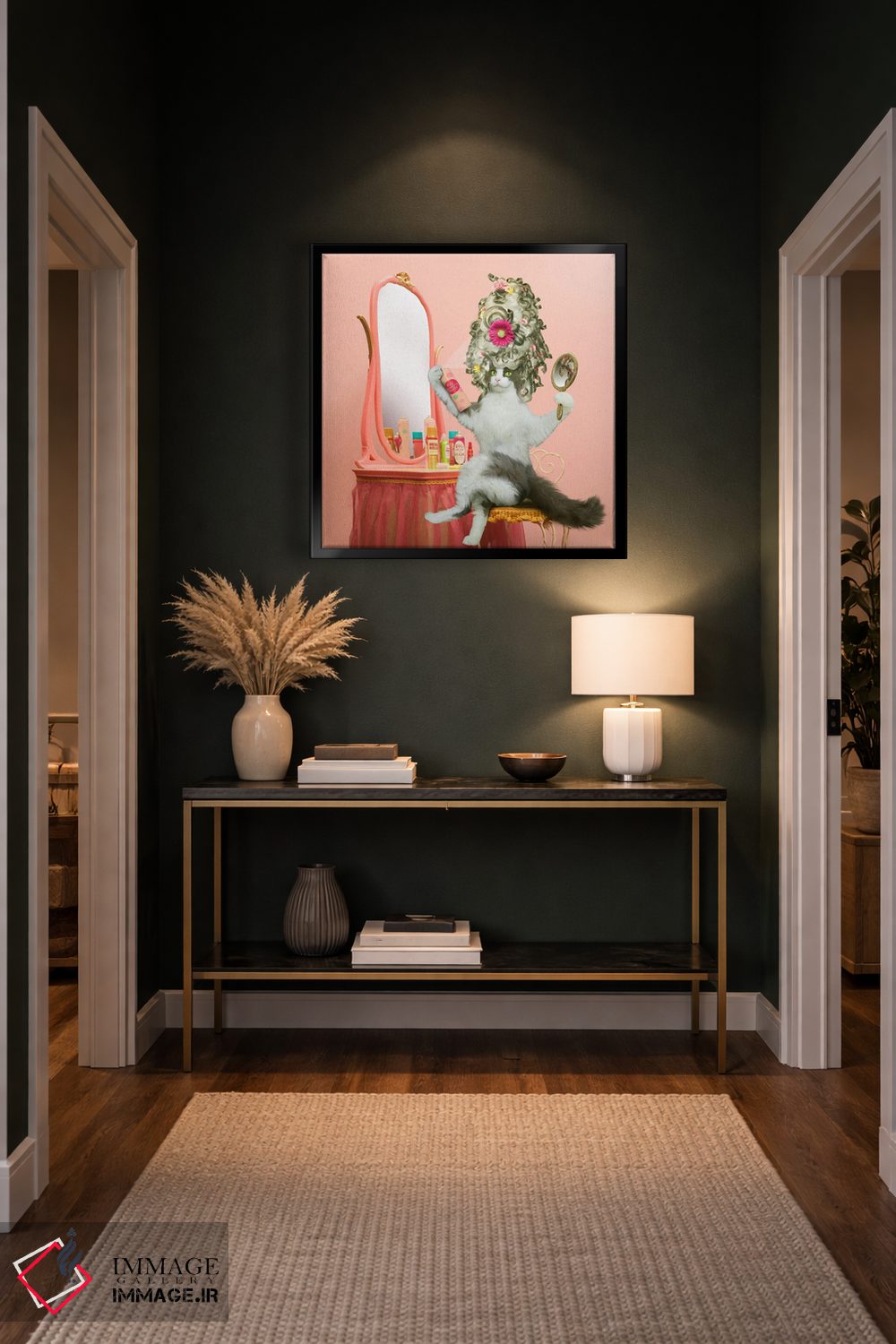 تابلو دکوراتیو شب قرار عاشقانه اثر لوند روزر - D5B