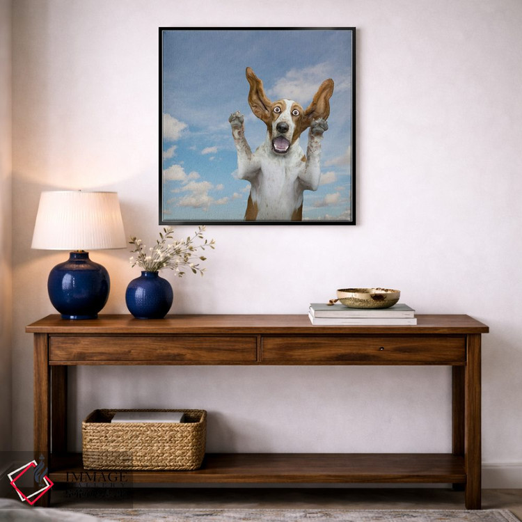 تابلو دکوراتیو شگفتی سگ باست هاوند اثر لوند روزر - D3B