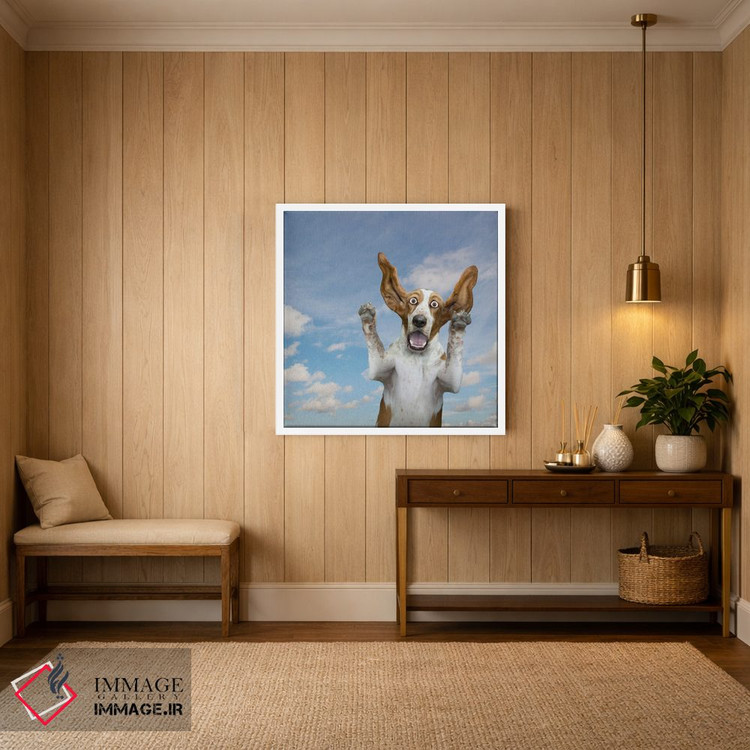 تابلو دکوراتیو شگفتی سگ باست هاوند اثر لوند روزر - D2W