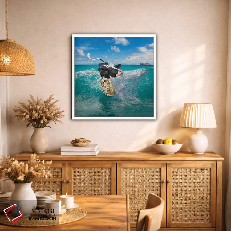 تابلو دکوراتیو کوا بونگا اثر لوند روزر - D1W