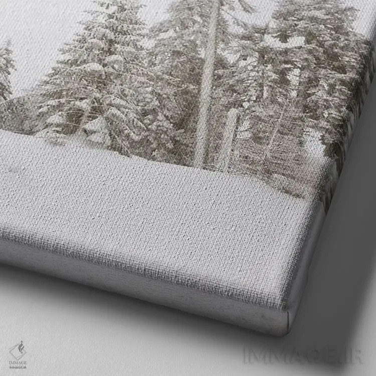 تابلو دکوراتیو گرفتن هوا اثر لوند روزر - نمای نزدیک بافت بوم