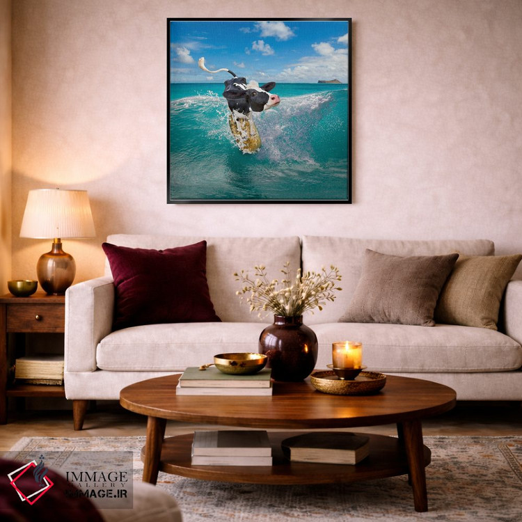 تابلو دکوراتیو کوا بونگا اثر لوند روزر - D4B