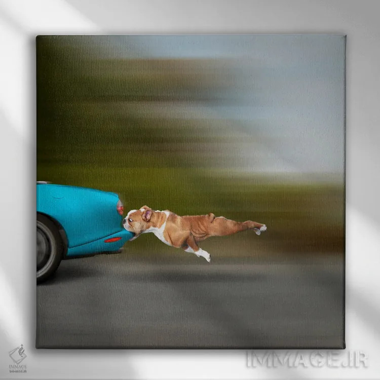 تابلو دکوراتیو حالا چه؟ اثر لوند روزر - نمای روبهرو روی دیوار