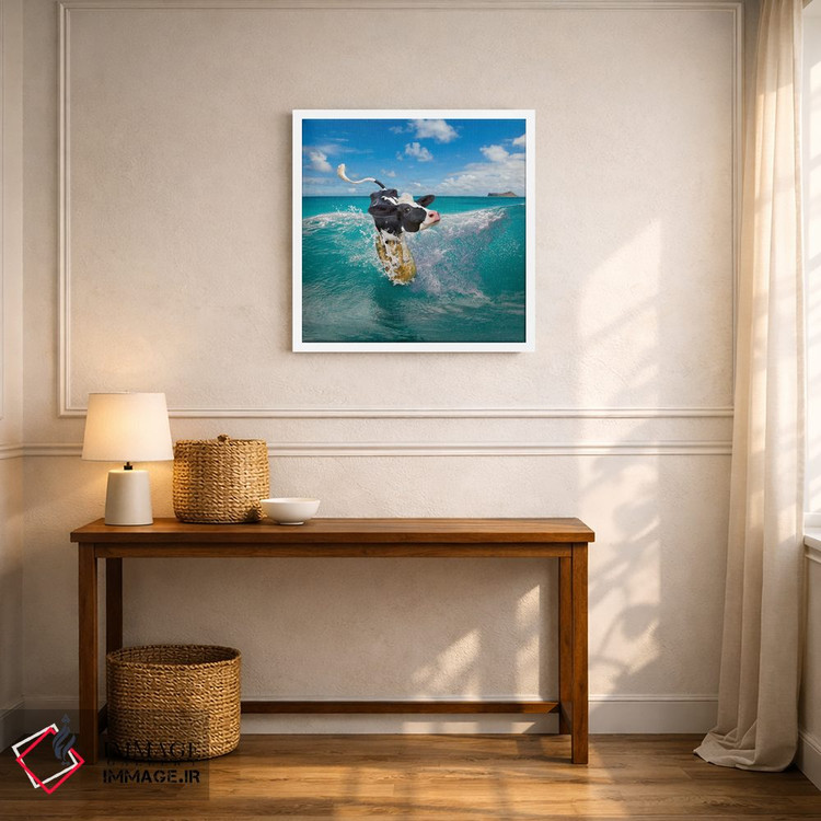 تابلو دکوراتیو کوا بونگا اثر لوند روزر - D6W