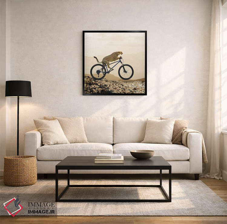 تابلو دکوراتیو سواری با یوزپلنگ I اثر لوند روزر - D4B