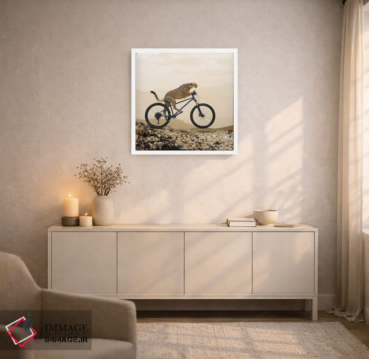 تابلو دکوراتیو سواری با یوزپلنگ I اثر لوند روزر - D6W