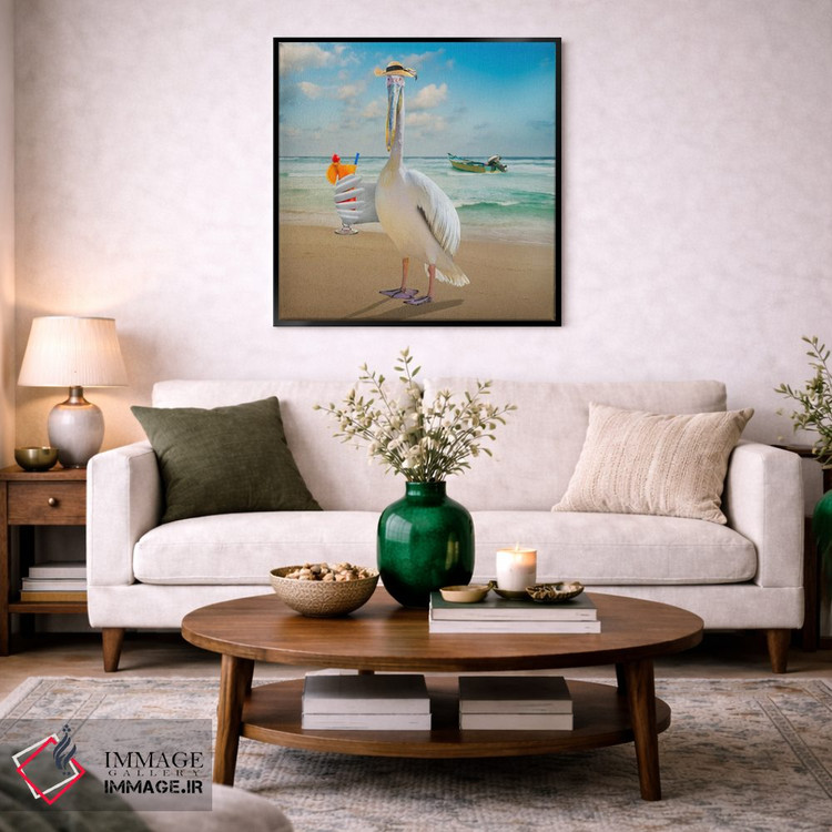 تابلو دکوراتیو پرنده ساحلی اثر لوند روزر - D2B