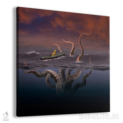 تابلو دکوراتیو صبح سرخ اثر لوند روزر - نمای پرسپکتیو محصول