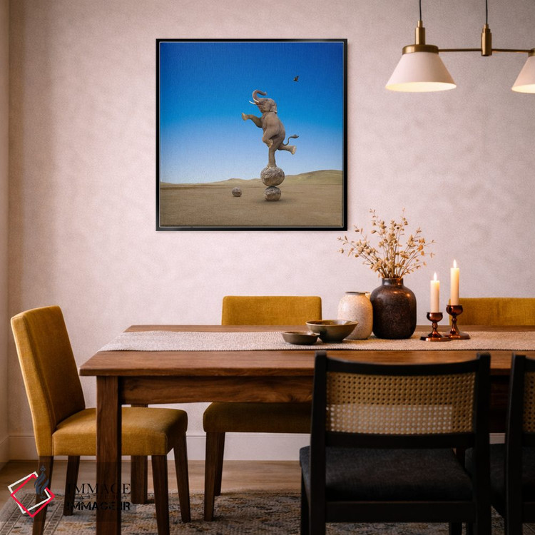 تابلو دکوراتیو مهارت های فیل اثر لوند روزر - D6B