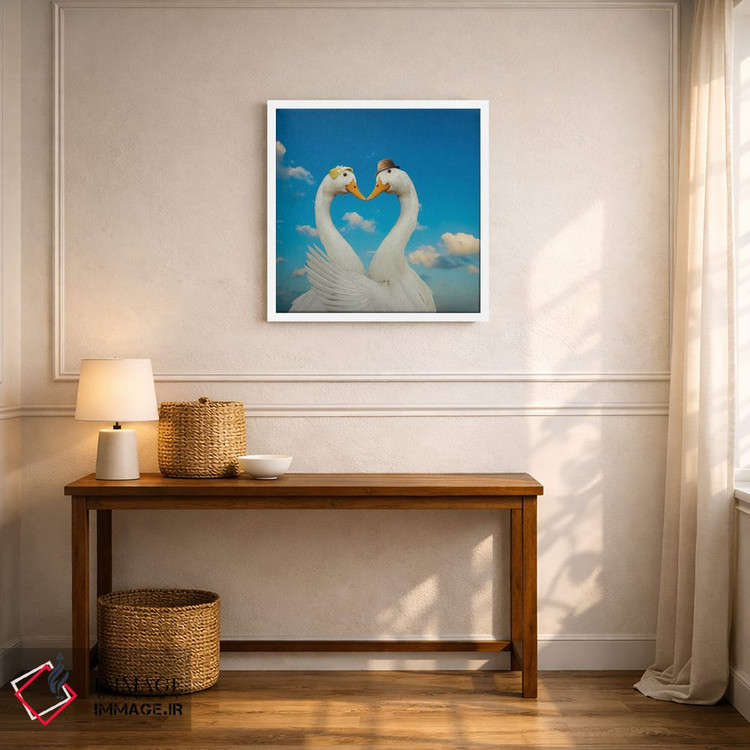 تابلو دکوراتیو غاز و همسرش اثر لوند روزر - D3W