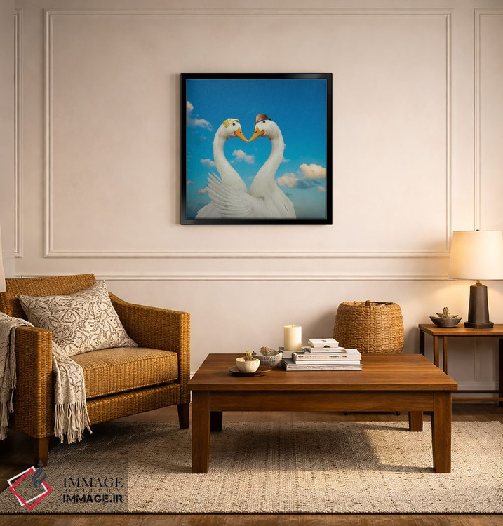 تابلو دکوراتیو غاز و همسرش اثر لوند روزر - D5B