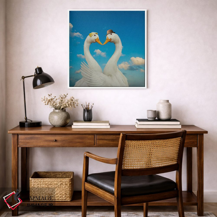 تابلو دکوراتیو غاز و همسرش اثر لوند روزر - D4W