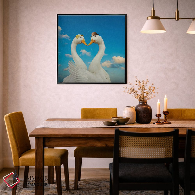 تابلو دکوراتیو غاز و همسرش اثر لوند روزر - D6B