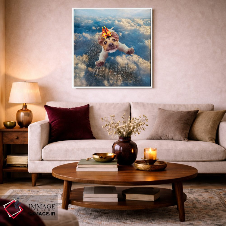 تابلو دکوراتیو سگ موشکی اثر لوند روزر - D2W