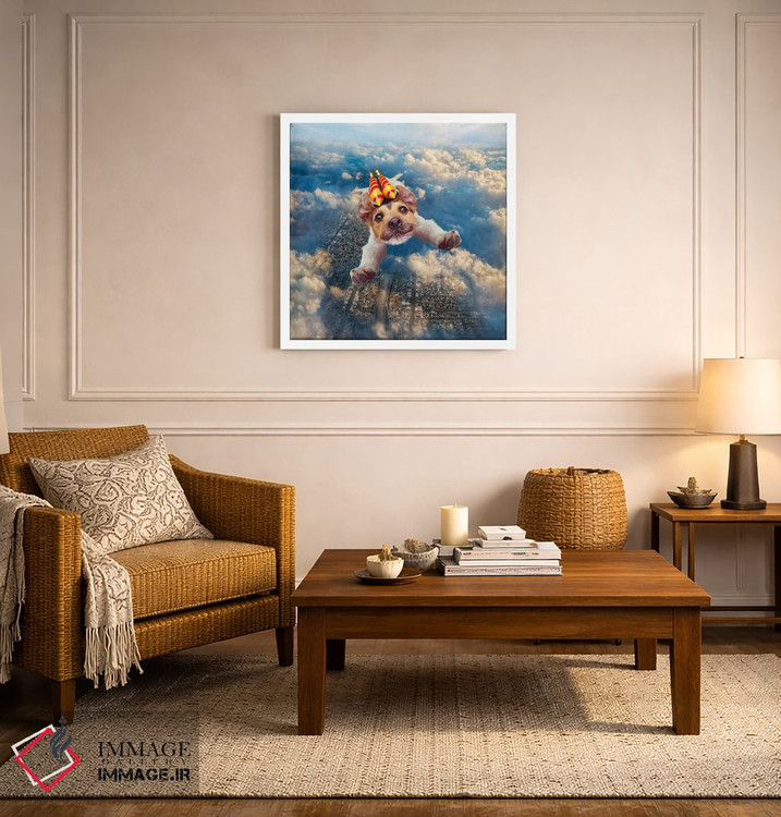 تابلو دکوراتیو سگ موشکی اثر لوند روزر - D5W
