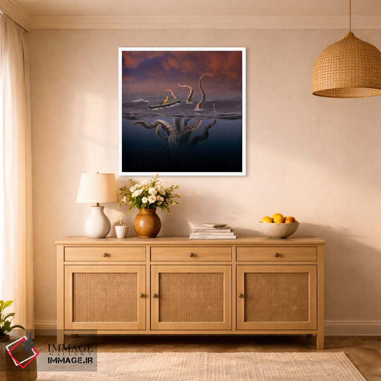 تابلو دکوراتیو صبح سرخ اثر لوند روزر - D1W