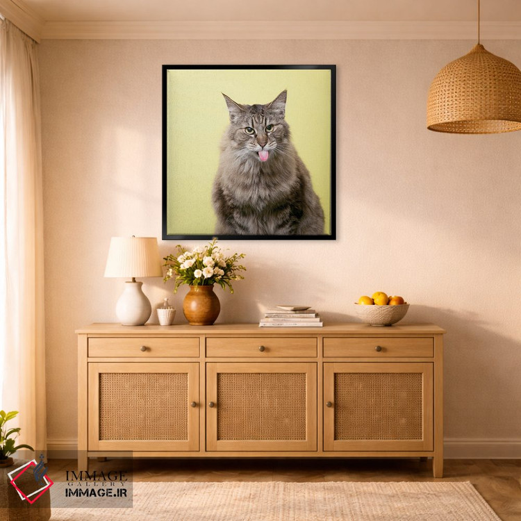 تابلو دکوراتیو گربه ترش رو اثر لوند روزر - D1B