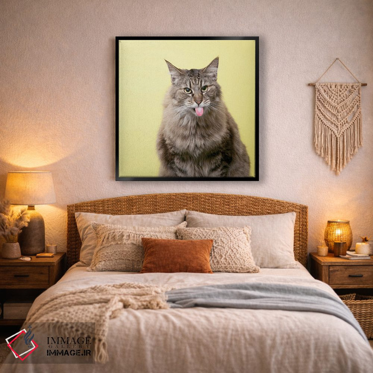 تابلو دکوراتیو گربه ترش رو اثر لوند روزر - D3B