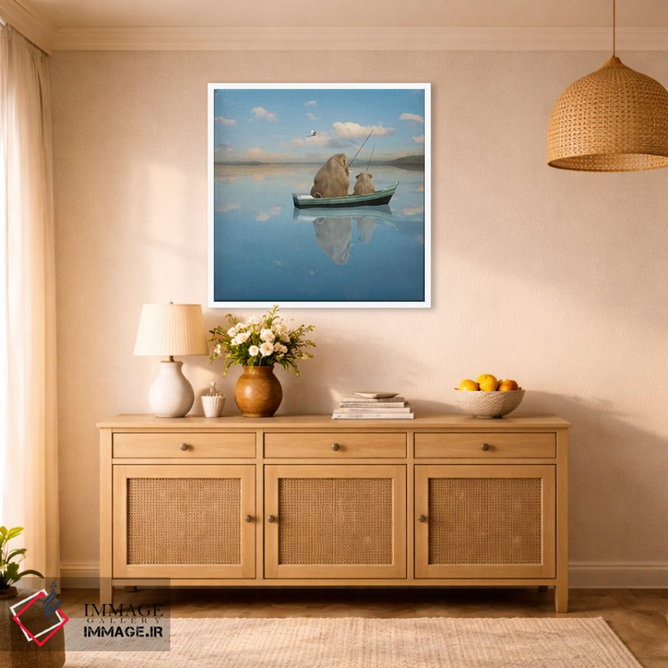 تابلو دکوراتیو تفریح پستاندار بزرگ اثر لوند روزر - D1W