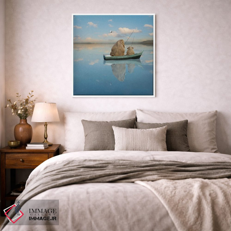 تابلو دکوراتیو تفریح پستاندار بزرگ اثر لوند روزر - D2W