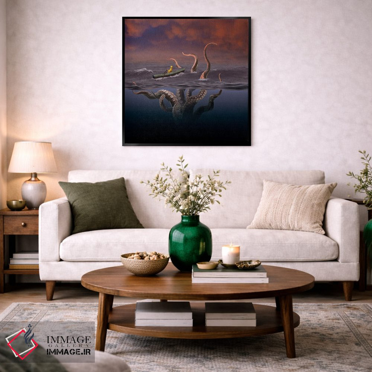 تابلو دکوراتیو صبح سرخ اثر لوند روزر - D4B