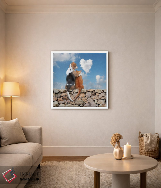 تابلو دکوراتیو عشق در هوا اثر لوند روزر - D2W