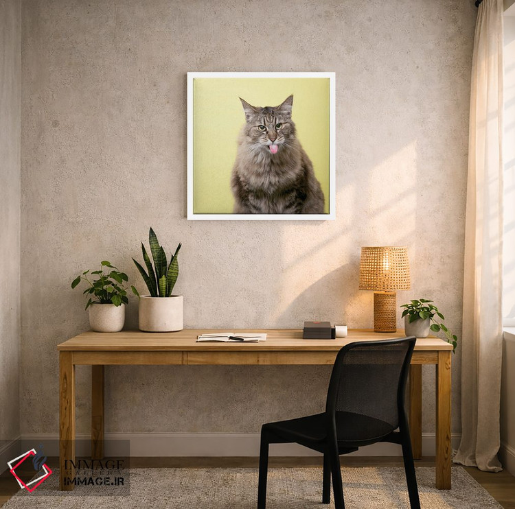 تابلو دکوراتیو گربه ترش رو اثر لوند روزر - D4W
