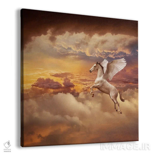 تابلو دکوراتیو پگاسوس در غروب اثر لوند روزر - نمای پرسپکتیو محصول