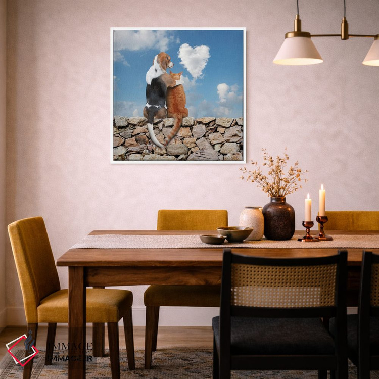 تابلو دکوراتیو عشق در هوا اثر لوند روزر - D4W