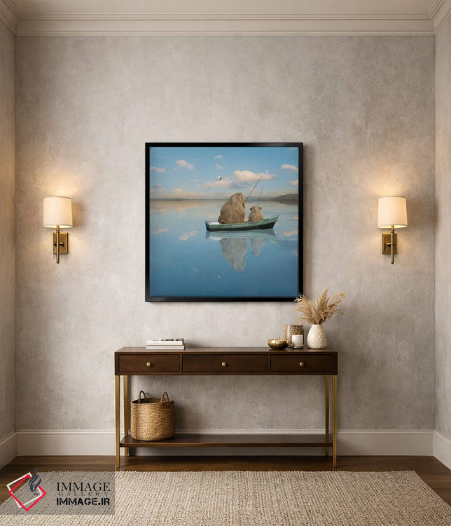 تابلو دکوراتیو تفریح پستاندار بزرگ اثر لوند روزر - D4B