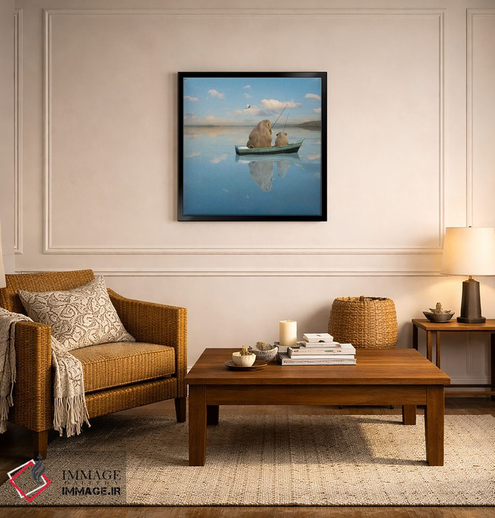 تابلو دکوراتیو تفریح پستاندار بزرگ اثر لوند روزر - D5B