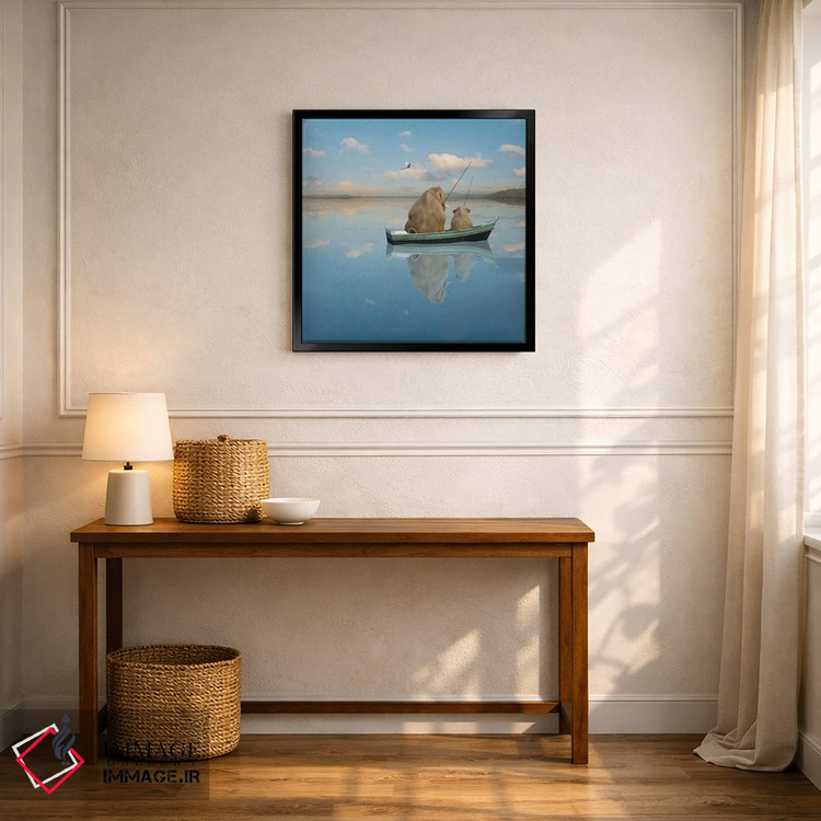 تابلو دکوراتیو تفریح پستاندار بزرگ اثر لوند روزر - D6B