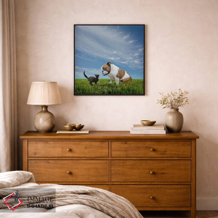 تابلو دکوراتیو روبرو شدن اثر لوند روزر - D2B