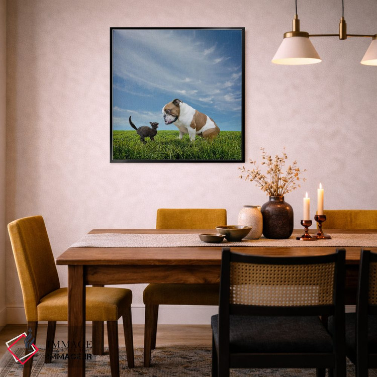 تابلو دکوراتیو روبرو شدن اثر لوند روزر - D5B